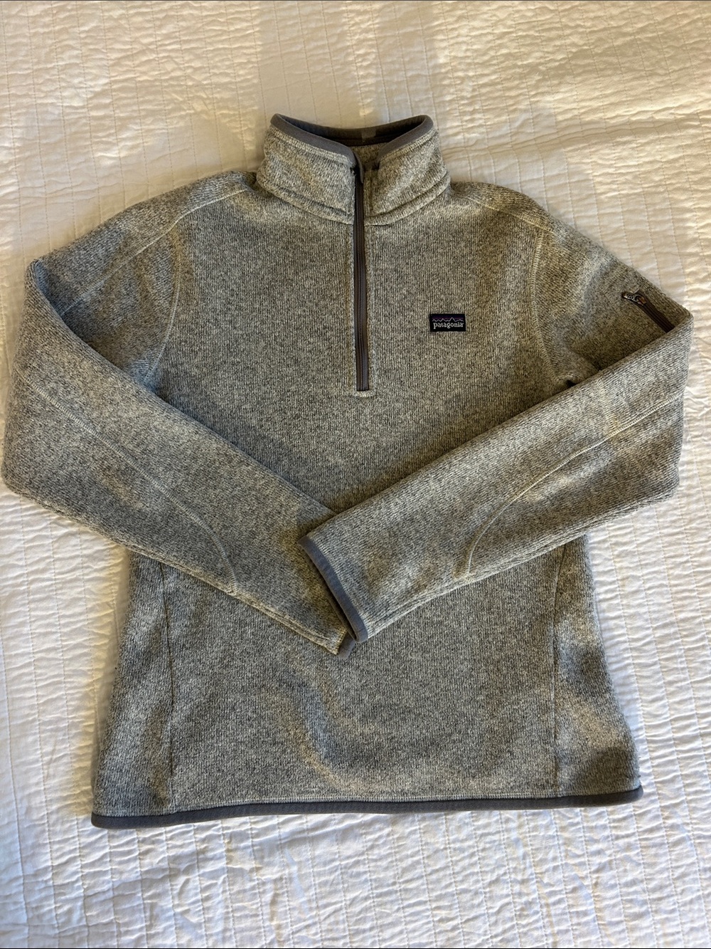 Patagonia Women’s Quarter-Zip Better Sweater - Light Gray Heather